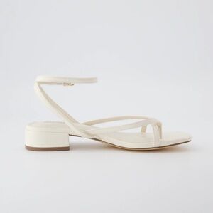 Cream Minimalist Strappy Sandals